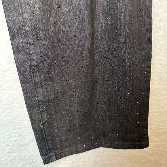 2/$30 Catherines Studded Rhinestone Straight Leg Jeans Size 22W Stretch Western - Picture 11 of 13